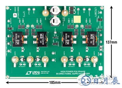 Linear Technology LTC3871 four phase demo board Linear Technology LTC3871 四相演示板的圖片